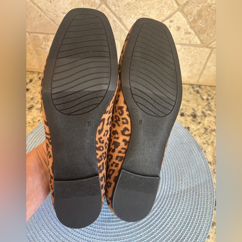 Michael by Michael Shannon Margaret Leopard Print Mary Jane Flat - Brown/Black - Picture 8 of 15